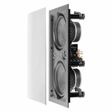 6.5" 200W Trimless In-Wall LCR Speaker with Dual Black Kevlar Cone Woofers, Single - IW650LCR